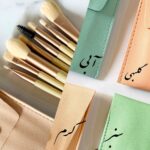 ست براش ۸ عددی همراه با کیف چرمی
